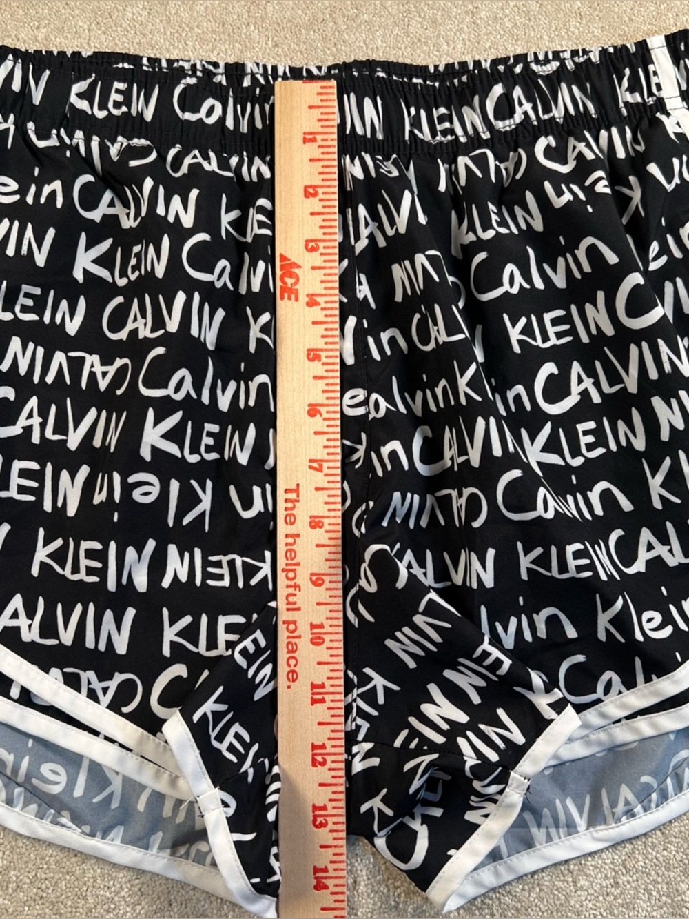 Calvin Klein Shorts Athletic Logo Pull On Casual Running Workout Casual women Lg - Picture 11 of 11